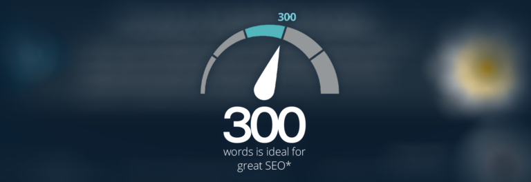 300 words is ideal for a blog post