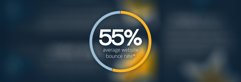 55% average bounce rate